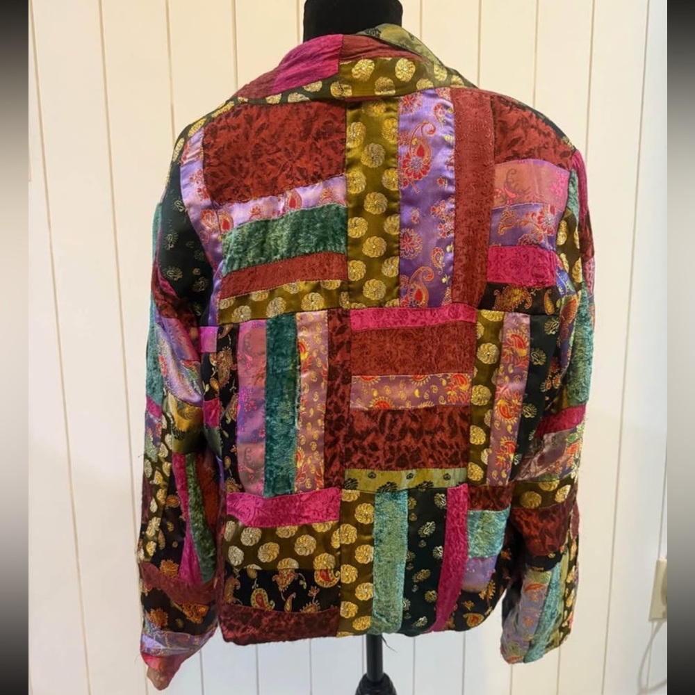 Vintage Patchwork Blazer - image 2